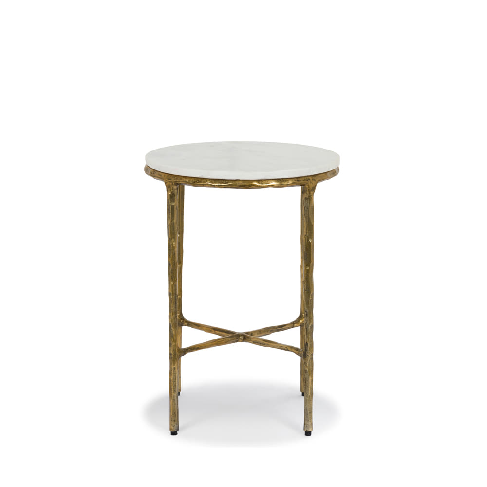 LIEVO카탈리나사이드테이블Catalina Side Table White Marble Top