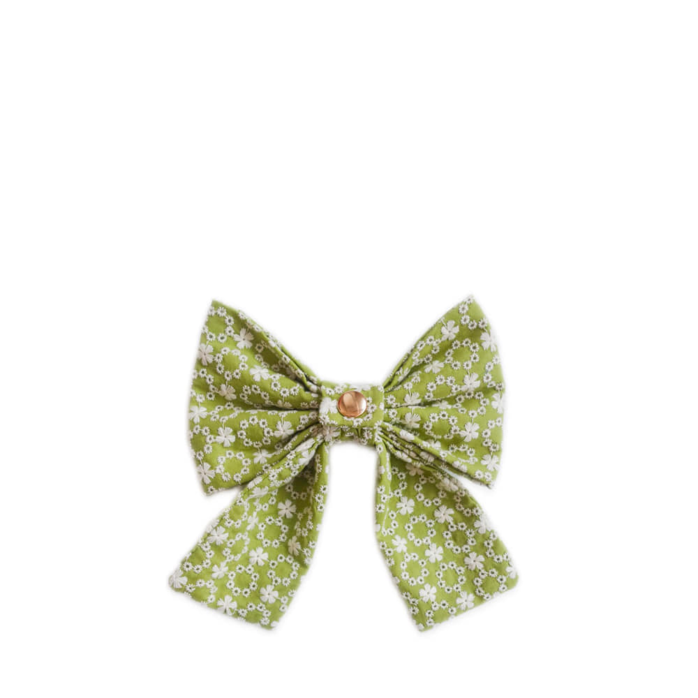SUNNY TAILS올리브아일렛세일러보우타이Olive Eyelet Dog Sailor Bow Tie Olive