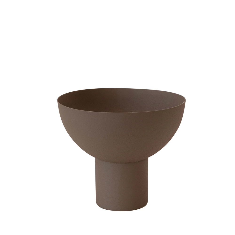 Bloomingville 데코레이티브 메탈 보울 Decorative Metal Footed BowlMatte Taupe