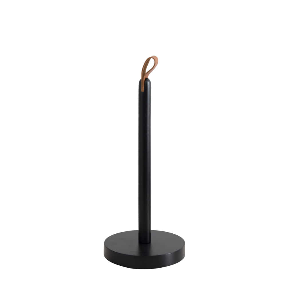 Bloomingville 망고우드 페이퍼타올 홀더Mangowood and Paper Towel Holder with Leather TabBlack